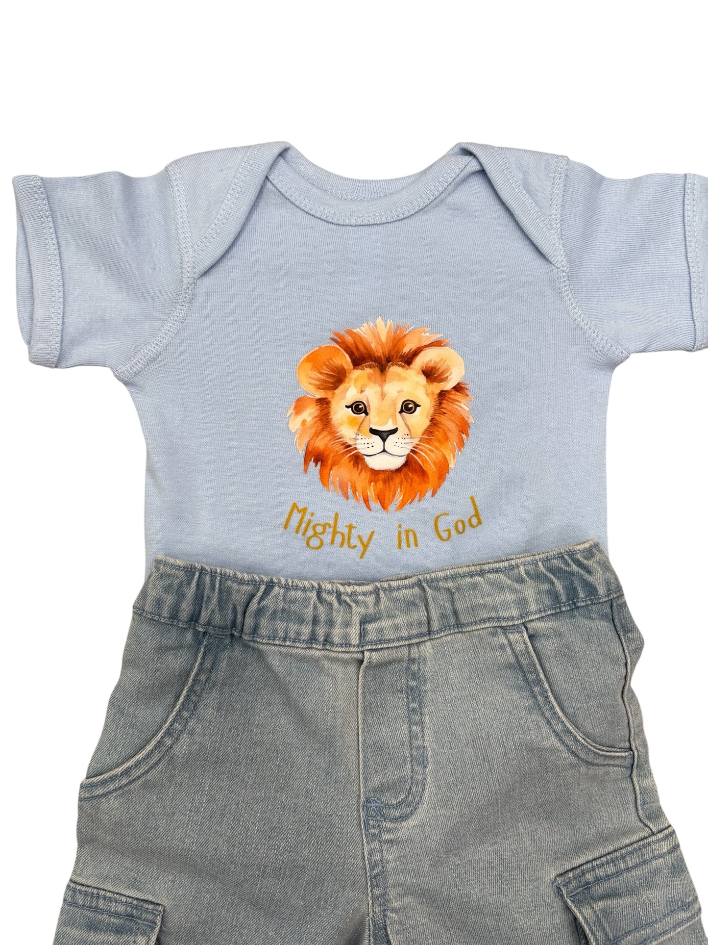 Mighty in God Onesie